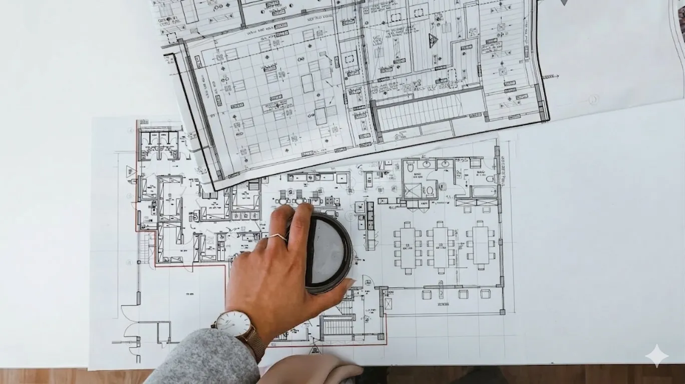 Construction team member working on a premium Los Angeles home renovation