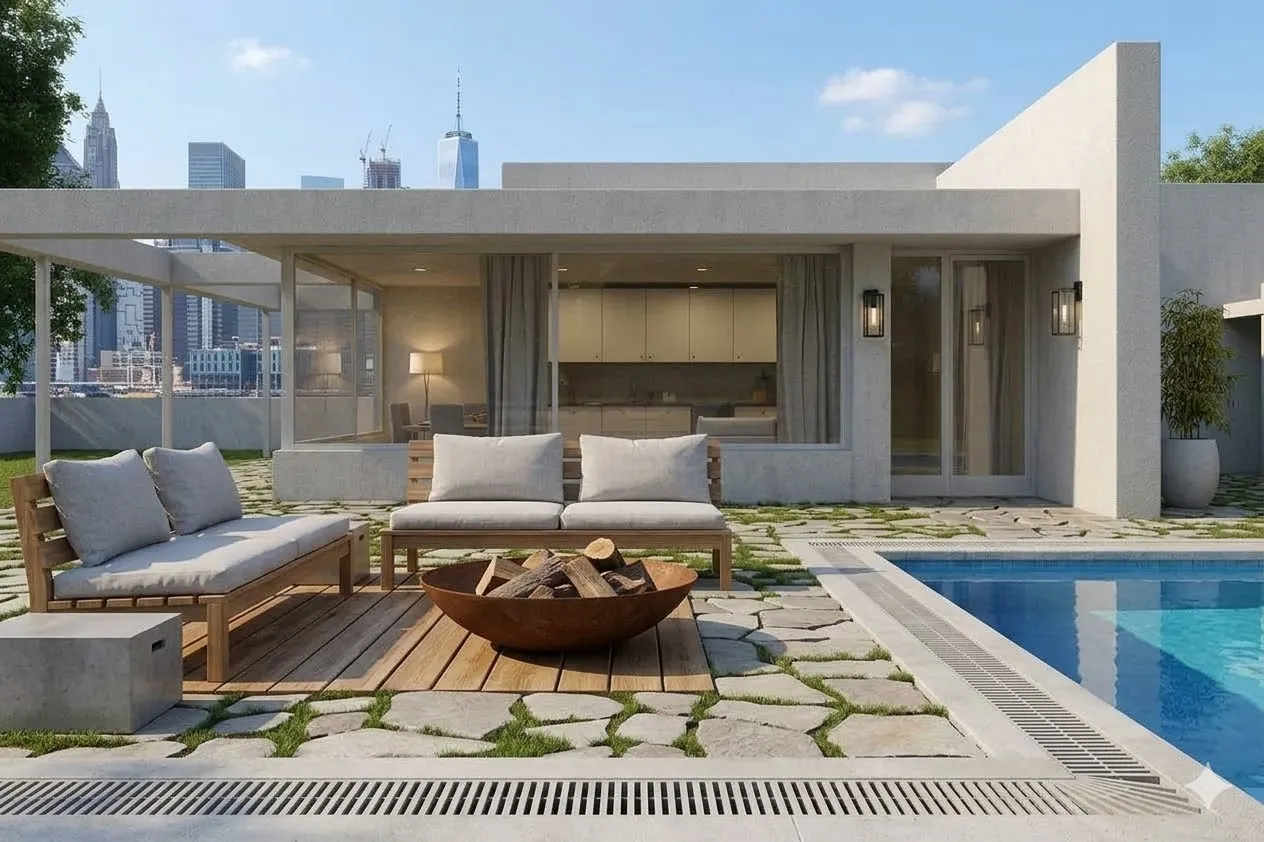 Outdoor Living Transformation Before